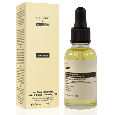 Organic & Botanic Nutrition Restoring Skin & Beard Grooming Oil 30ml